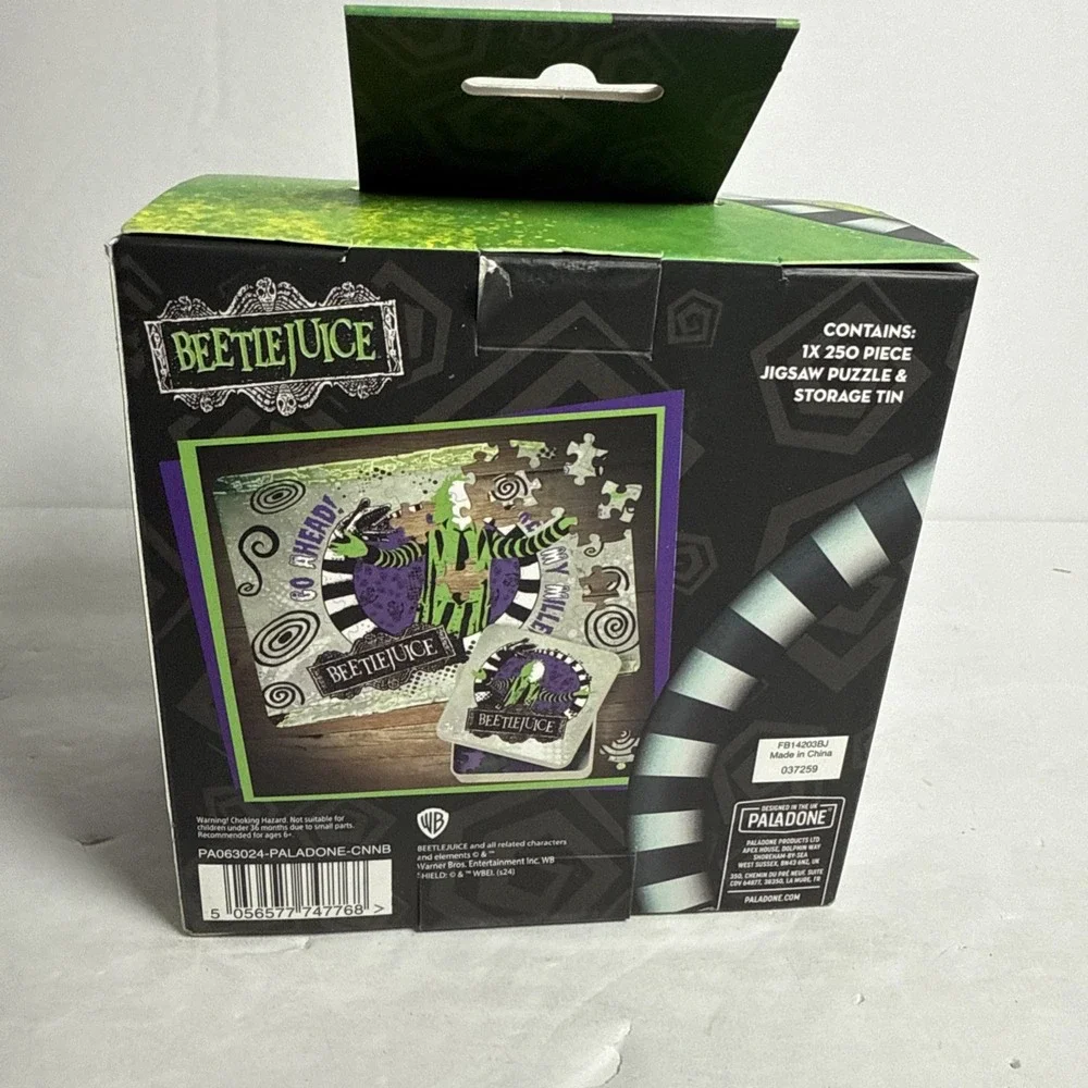 Beetlejuice 250-Piece Jigsaw Puzzle‎ in Collectible Tin Container